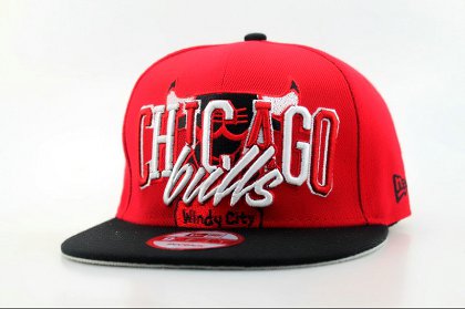 Chicago Bulls Snapback Hat Red QH n